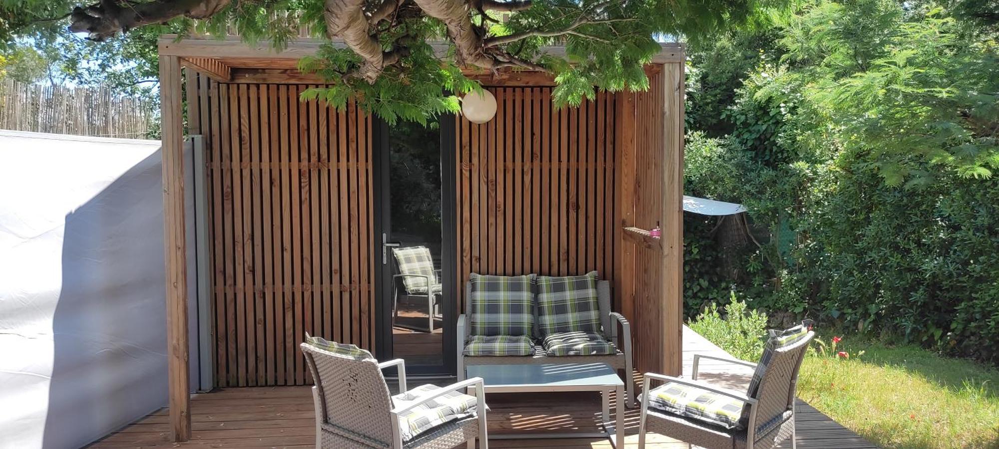 Joli Studio Climatise Avec Jacuzzi Prive Et Entree Independante Fréjus Exterior foto